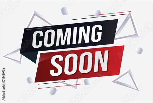 coming soon word concept vector illustration with lines 3d style for social media landing page, template, ui, web, mobile app, poster, banner, flyer, background, gift card, coupon, label, wallpaper 