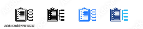 Task Breakdown Icon Set Multiple Style Collection