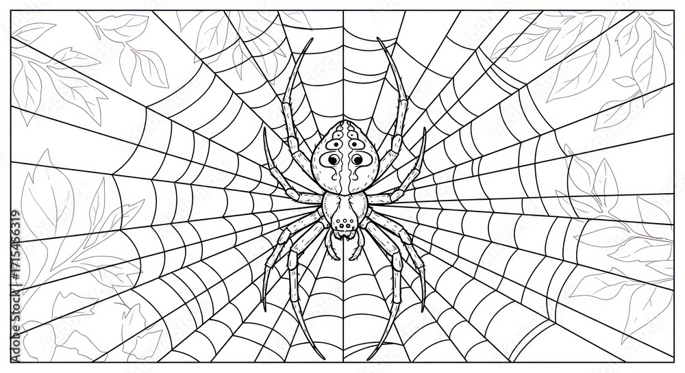 Obraz premium Spider web design