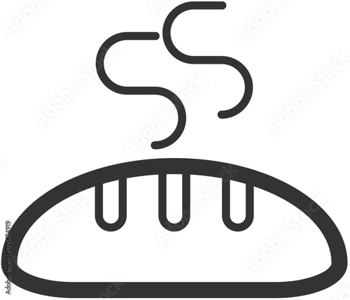 Freshly Baked Loaf of Bread: This elegant illustration captures the inviting aroma of a warm loaf, a symbol of comfort and the simple pleasure of good food.