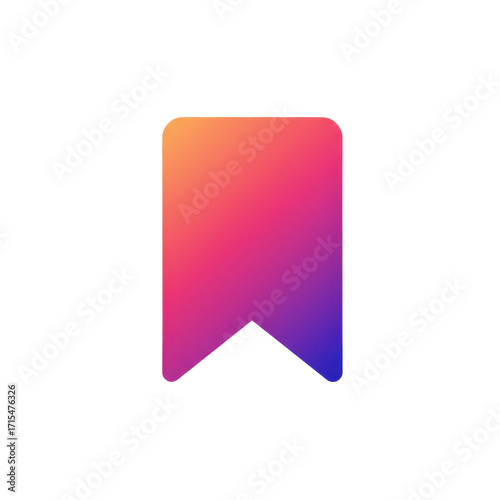 Instagram save icon social media concept isolated PNG with Transparent Background