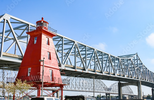 Cuadro en lienzo Morgan City Lighthouse