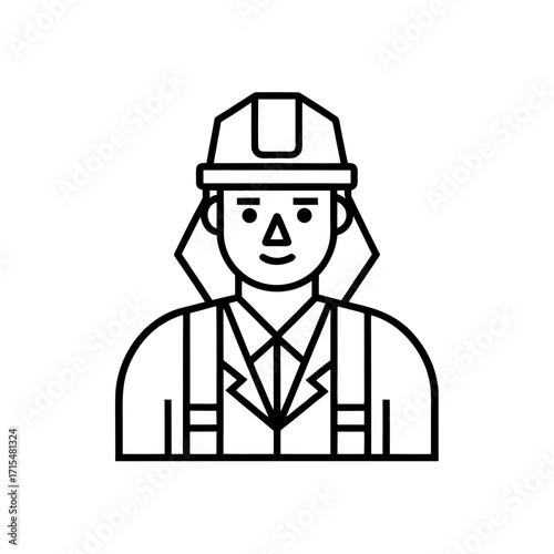 civil engineering icon isolated on white