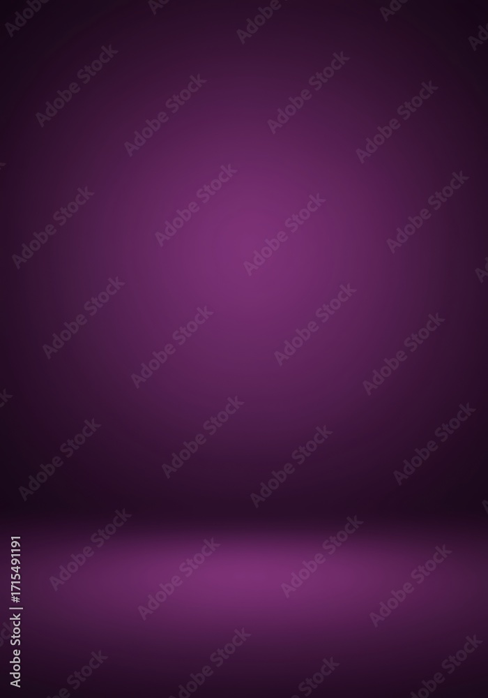 Fototapeta premium Purple gradient background with floor, studio backdrop.