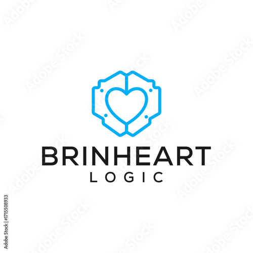 Brinheart Logic: Illustrative representation of innovative technology integrated with empathy and