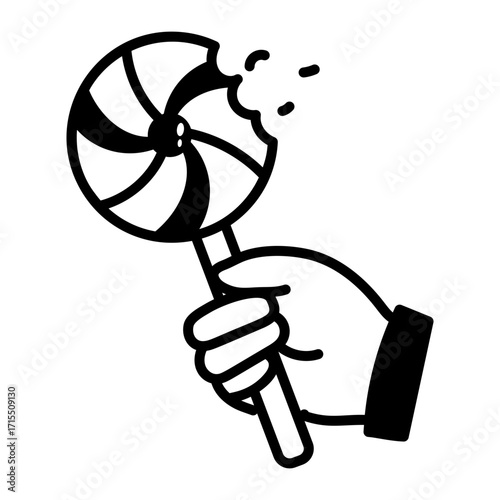 A doodle style icon showing cap
