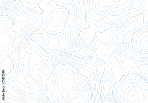 Topographic map background with altitude lines. Abstract terrain topography with elevation levels of the relief