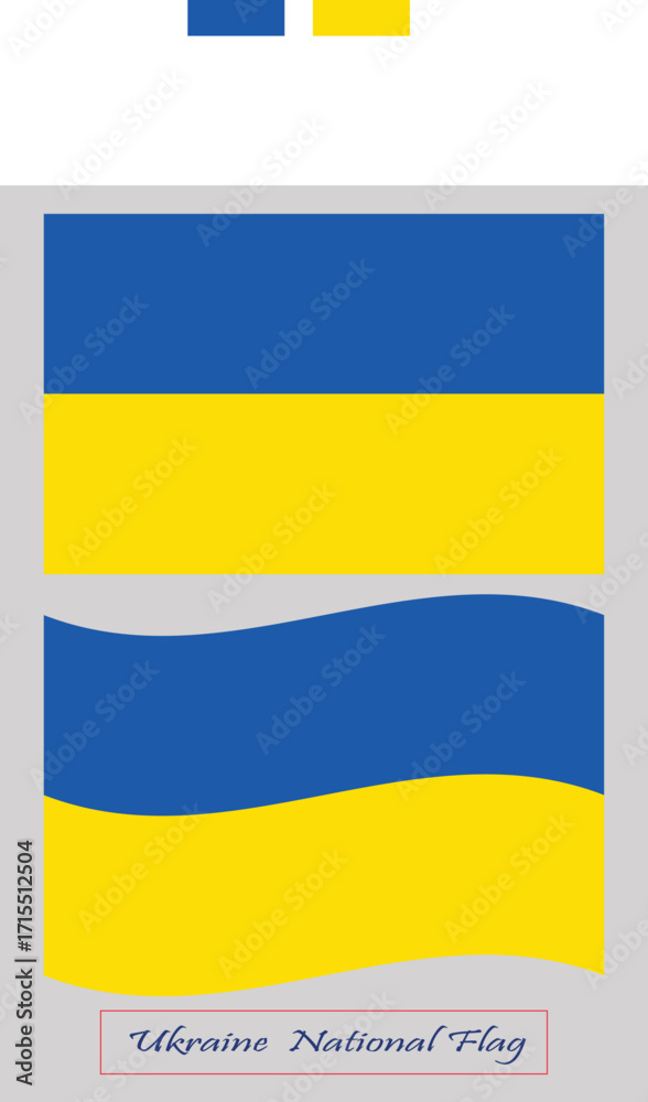 Obraz premium Ukraine National Flag