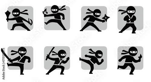Icon set ninja