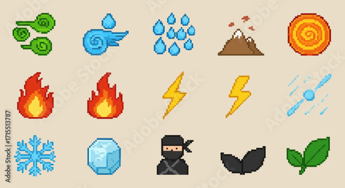 Icon set ninja