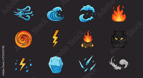 Icon set ninja