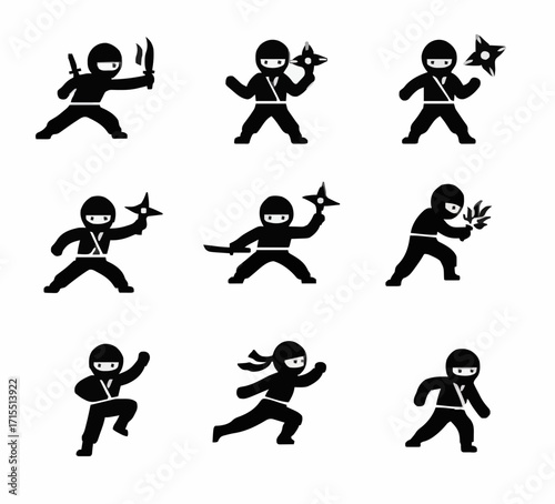 Icon set ninja