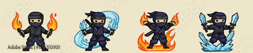 Icon set ninja