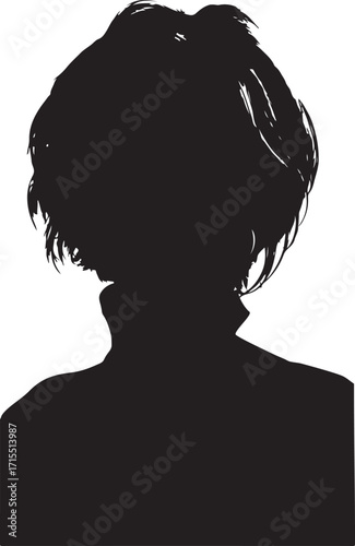 A stark, minimalist profile of a person in a black silhouette, showcasing the quiet power of negative space and anonymity