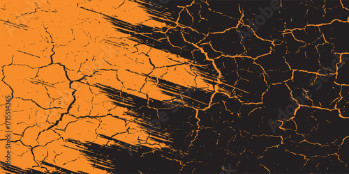 orange black brush pattern wrap car sticker banner abstract sporty lines black orange grunge brush color combination.