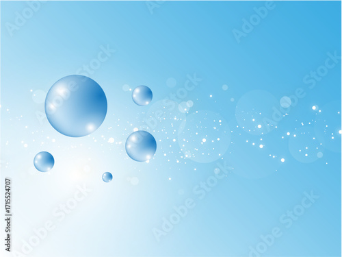 水の球体の自然イメージ
