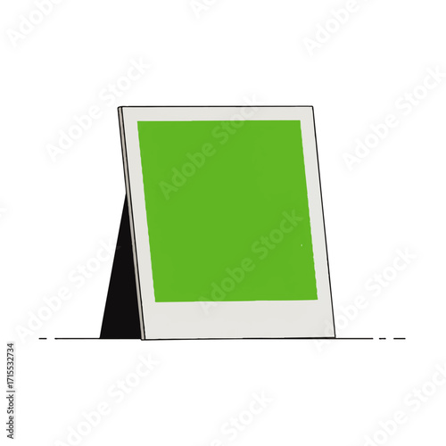 Green Screen Photo Frame Placeholder Illustration.