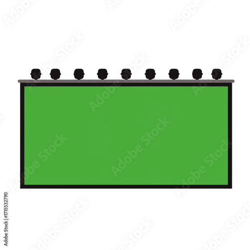 Green Screen Studio Backdrop with Lights.