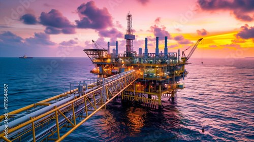 Offshore oil and Gas petroleum production industry.