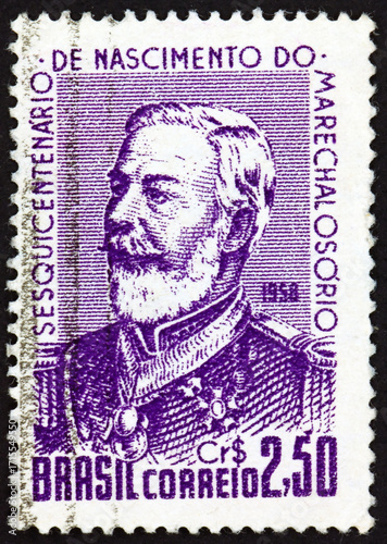 Postage stamp Brazil 1958 Marshal Manuel Luiz Osorio, Marquis of Erval