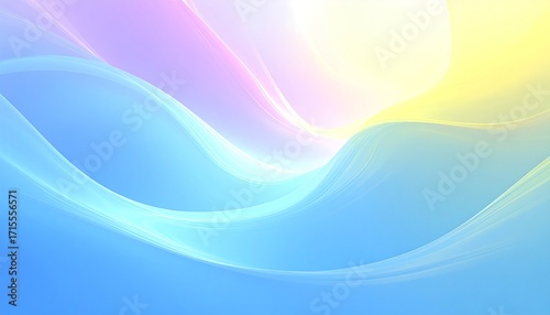 Pastel flowing waves