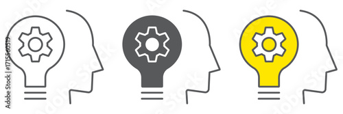 Skill Development icon, education and school, idea sign vector graphics, a linear icon on a white background, eps 10.