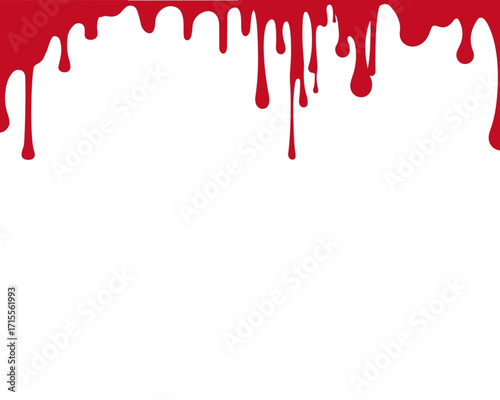 Halloween Dripping Red Paint A Spooky and Festive Decoration for Your Celebrations