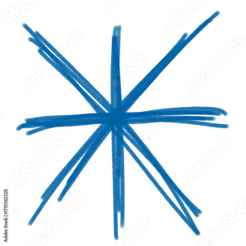 Abstract Blue Starburst