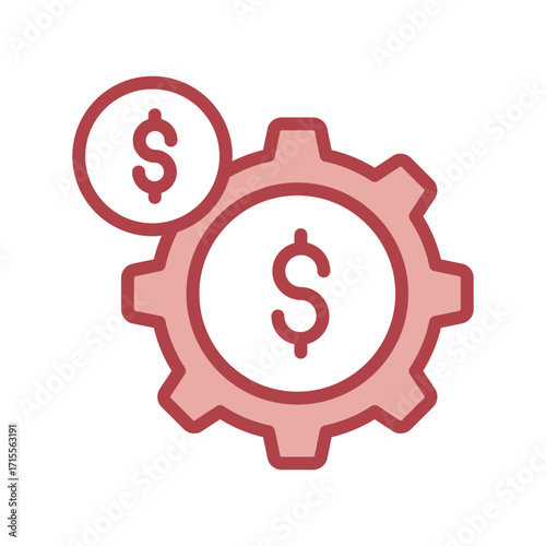 Asset Management duotone line icon , vector, pixel perfect, illustrator file 

