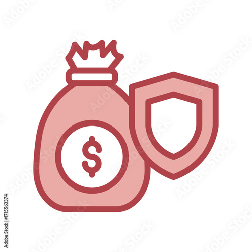 Asset Protection duotone line icon , vector, pixel perfect, illustrator file

