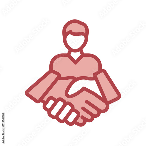 Business Partners duotone line icon , vector, pixel perfect, illustrator file 
