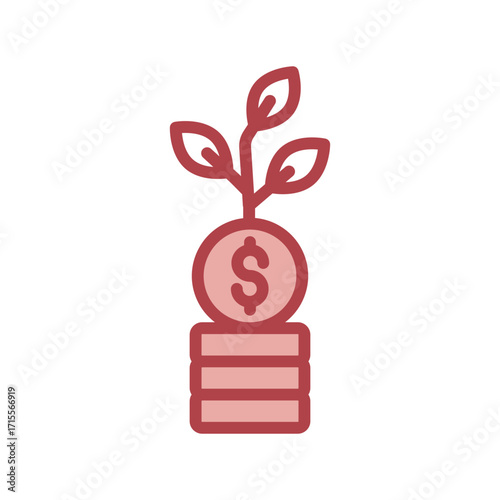 Seed Funding duotone line icon , vector, pixel perfect, illustrator file 
