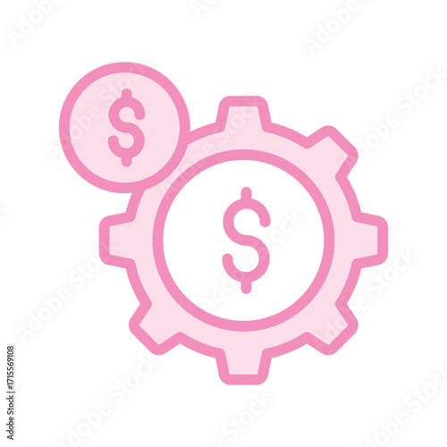 Asset Management duotone line icon , vector, pixel perfect, illustrator file 
