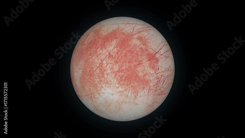 Europa – Artistic Visualization of Jupiter’s Icy Ocean Moon