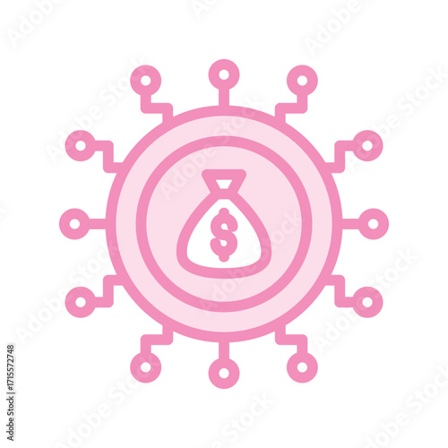 Investment Syndicate Iduotone line icon , vector, pixel perfect, illustrator file