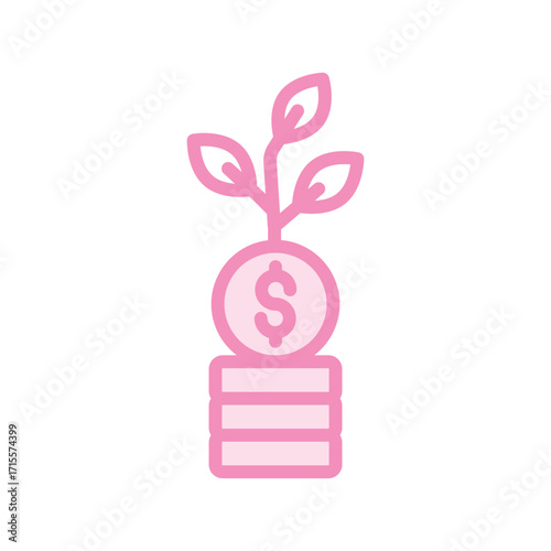 Seed Funding duotone line icon , vector, pixel perfect, illustrator file 
