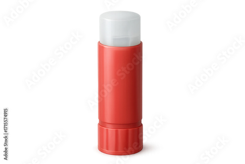 Red lip balm container for moisturizing lips