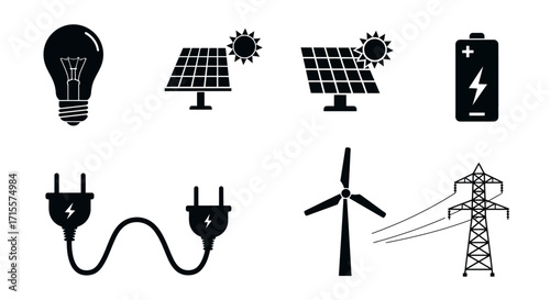Energy Icons Vector Set