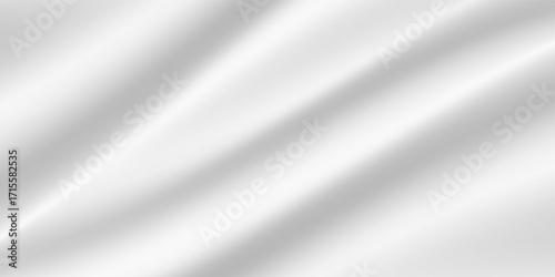 Silver foil background with metal mirror texture. Chrome gradient surface with light gloss simple abstract