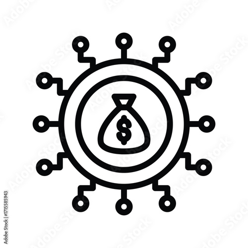 Investment Syndicate line icon , vector, pixel perfect, illustrator file 
