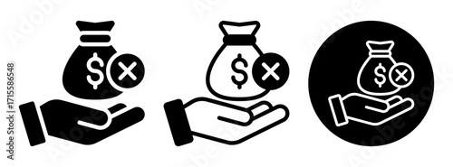 No Charges Icon Collection Glyph & Mixed Style