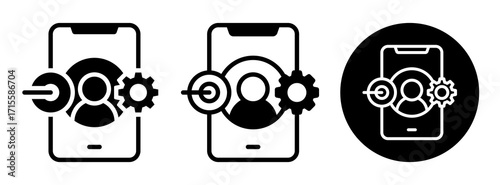 Online Activity Icon Collection Glyph & Mixed Style