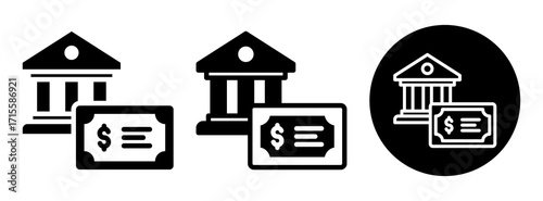 Bond Investment Icon Collection Glyph & Mixed Style