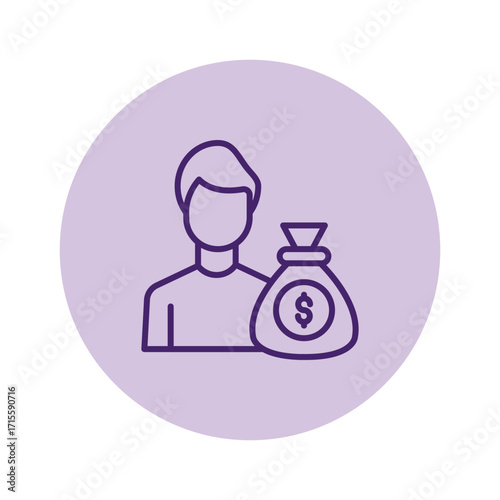 Investor pentaglow , vector, pixel perfect, illustrator file 
