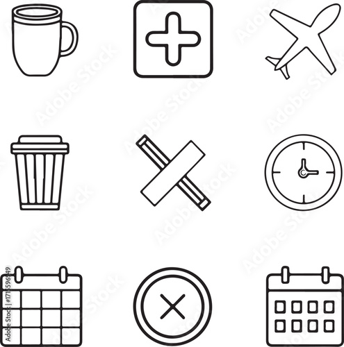 Daily Life Icons Set