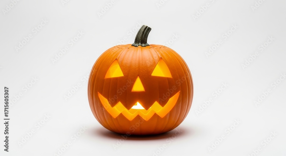 Obraz premium Spooky Halloween Jack-o-lantern Pumpkin.