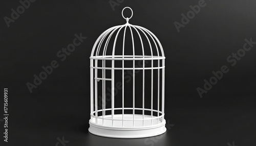 birdcage with a bird