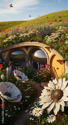 wedding bouquet on the car