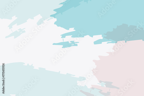 Soft Pastel Light pink and blue pastel watercolor Abstract background Vector 01