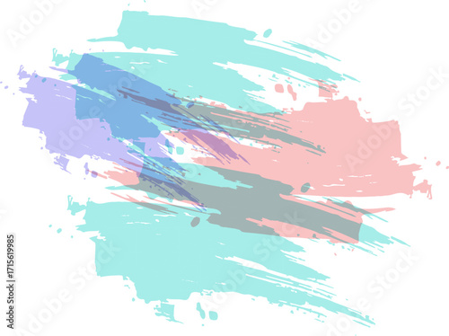 Soft Pastel Light pink and blue pastel watercolor Abstract background Vector 06